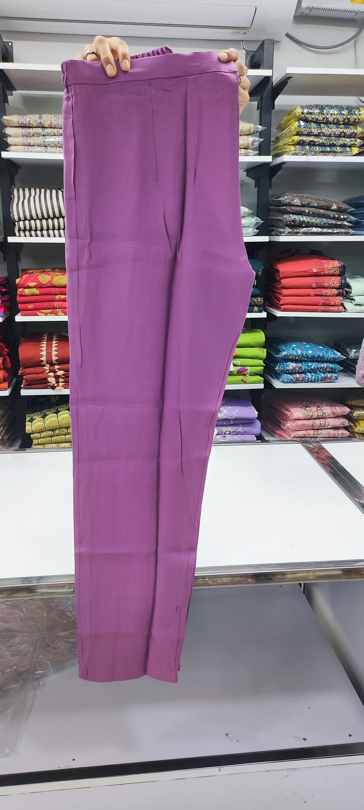 Mall Chanderi Set - Lavender