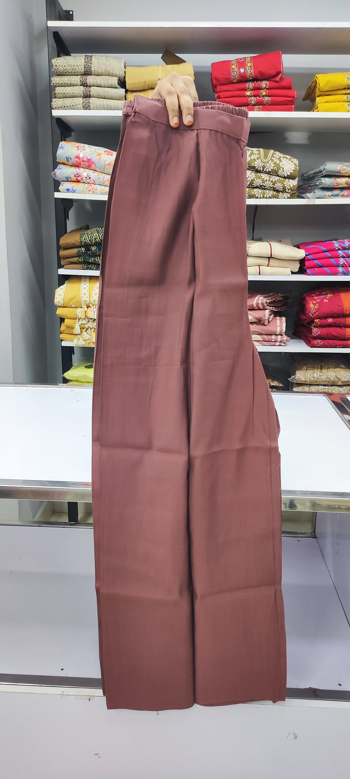 Aline Set - Mal Chanderi - Onion Color