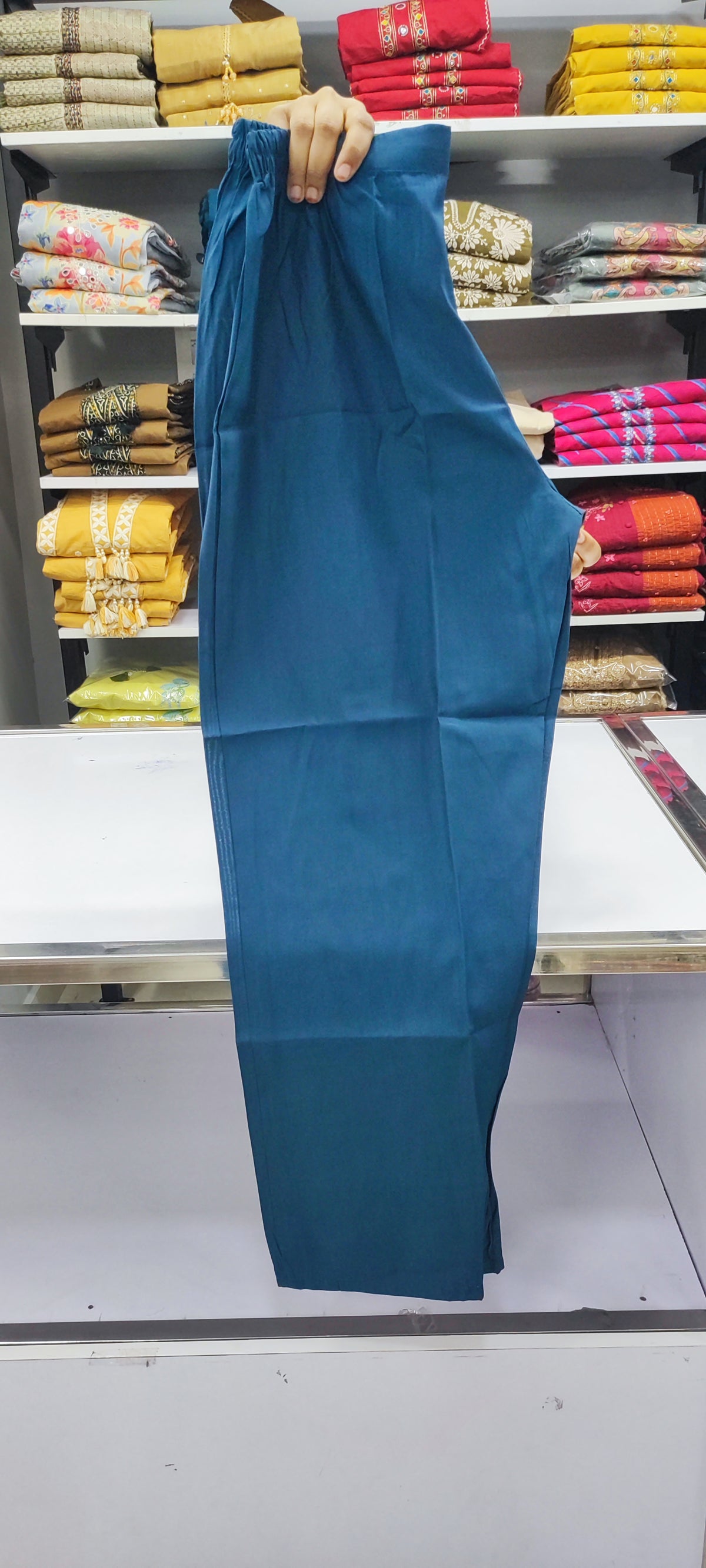 Aline Set - Mal Chanderi - Blue Color