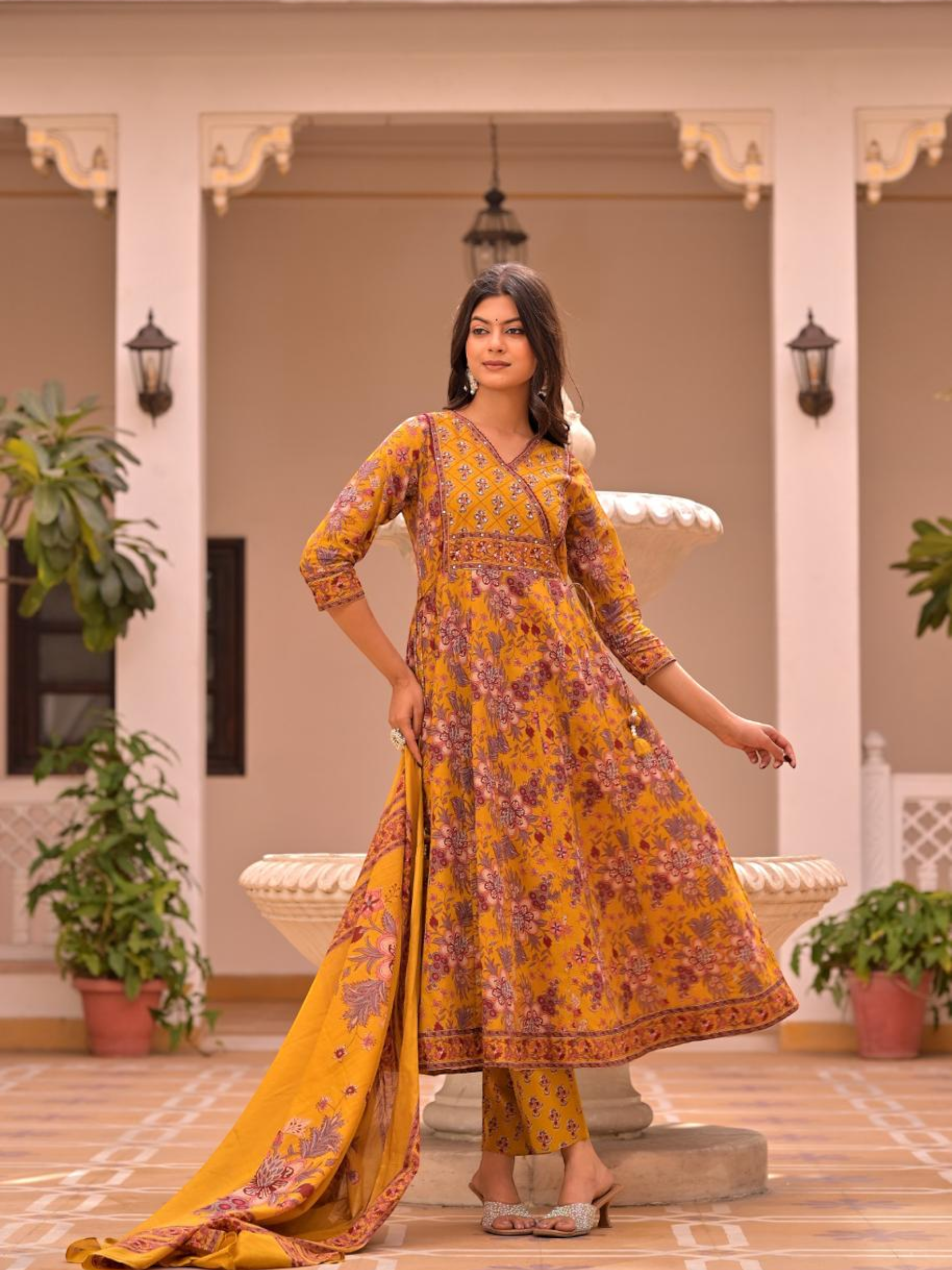 Anarkali Kurti Set