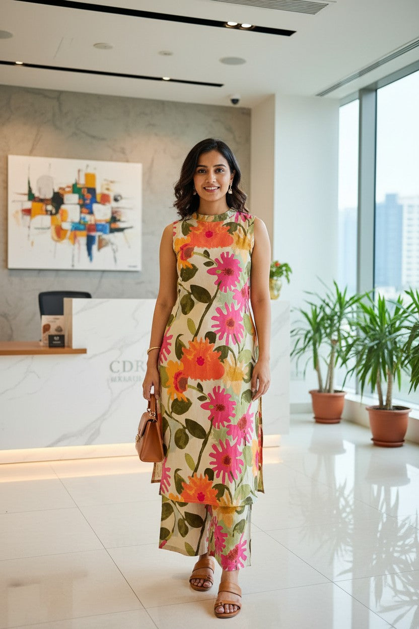 A-line Long Co-ord Set