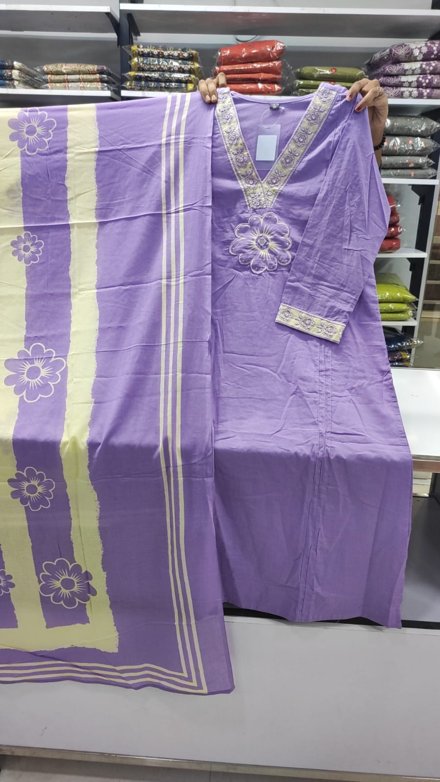 Lavender Kurti Set