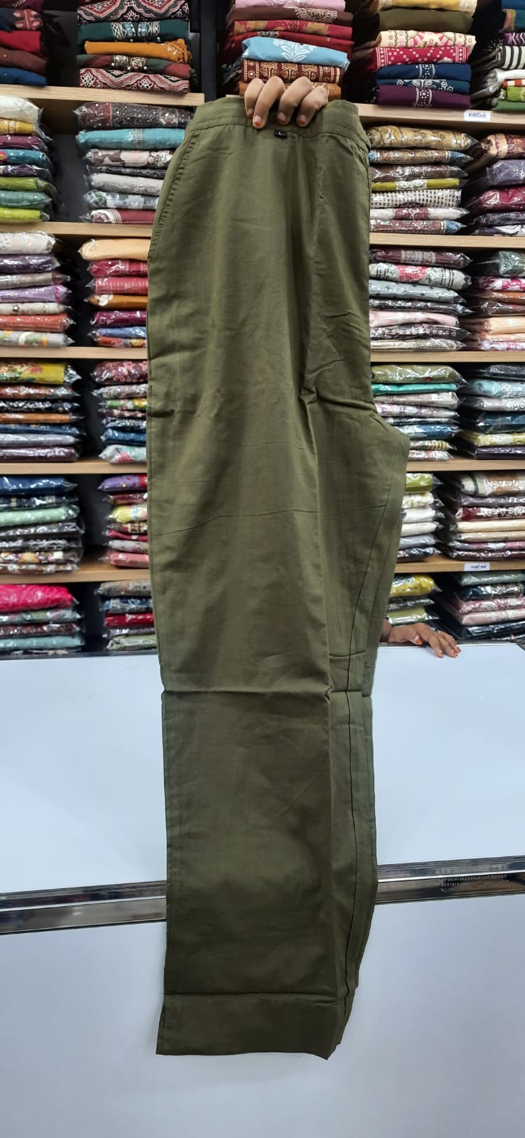 Kurti Set - French knots - Green