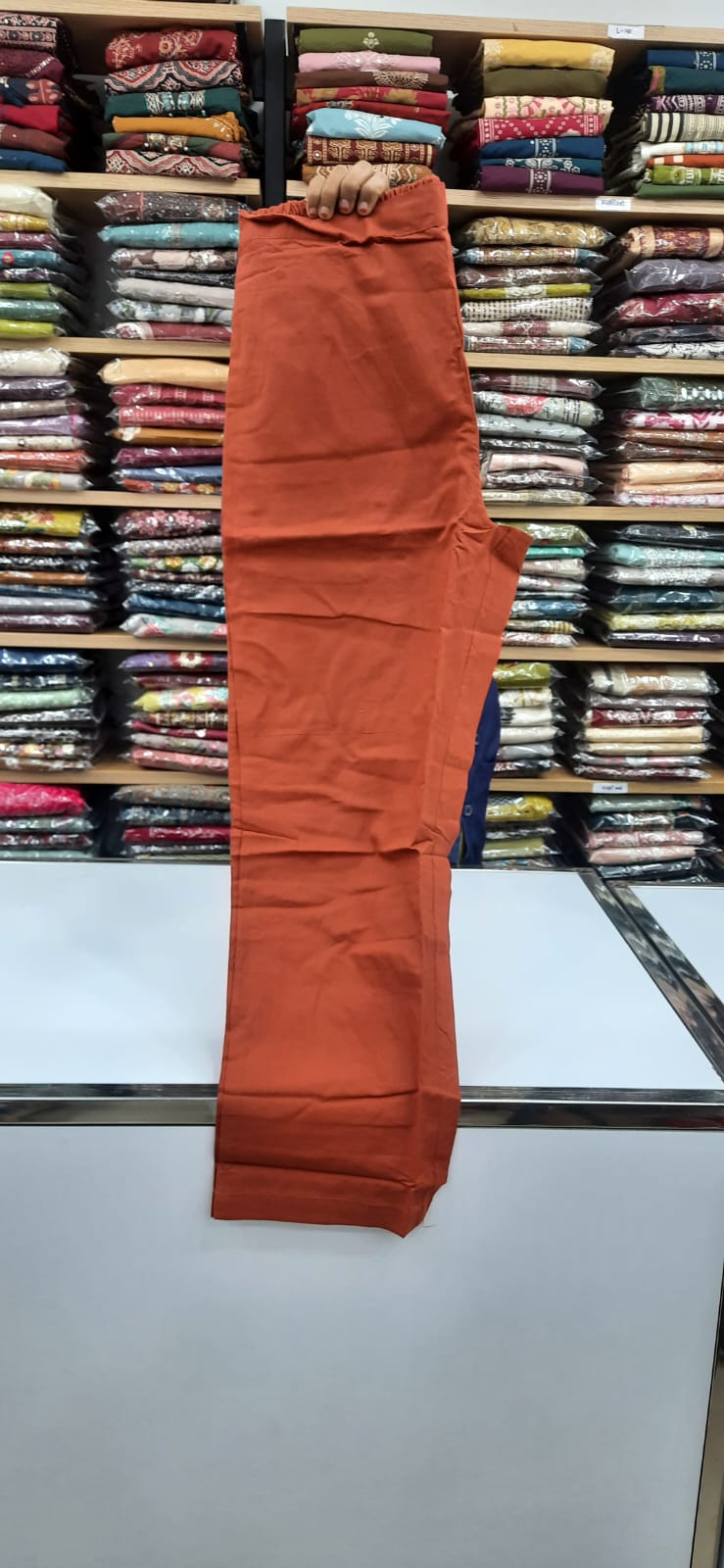 Kurti Set - Rust Color - Aplic work